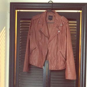 Barney’s New York leather Moto jacket